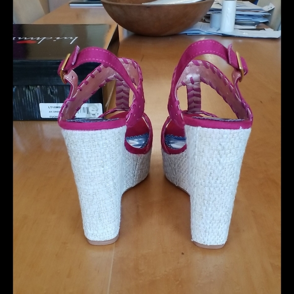 Fuchsia platform heels - Picture 4 of 9